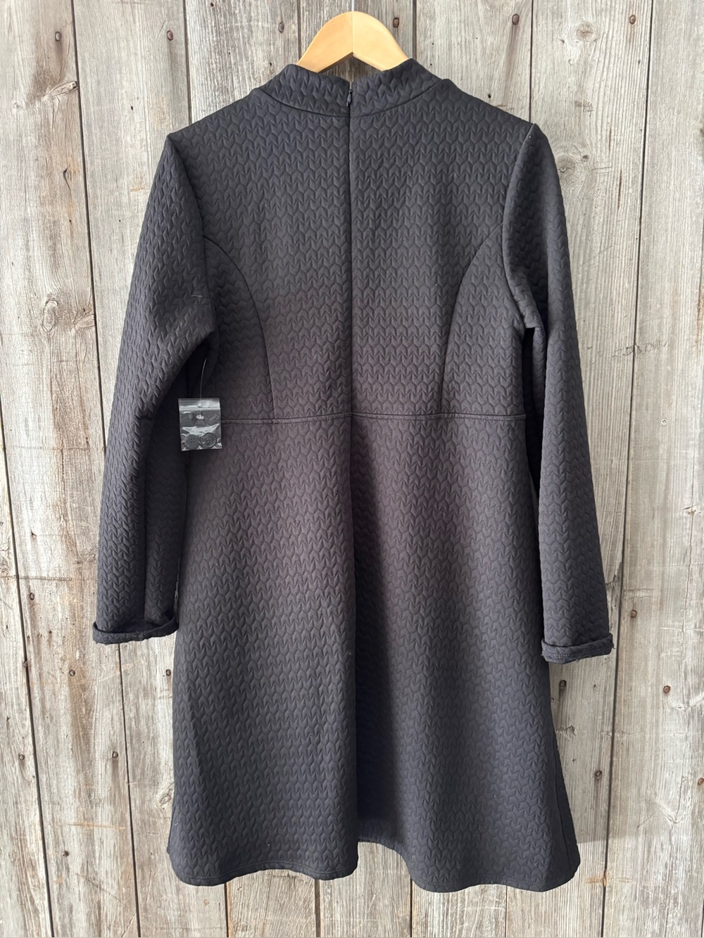 MODCLOTH Groovy quilted black dress - size XL